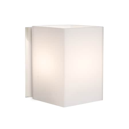 Besa Lighting Tito Mini Sconce, Opal Matte, Chrome Finish, 1x60W Halogen 1SW-TITO07-CR